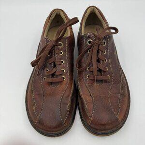 Y2K Vintage 90s Dr. Martens Mens Size 9 Zach 11200 Brown Leather Oxford Shoes